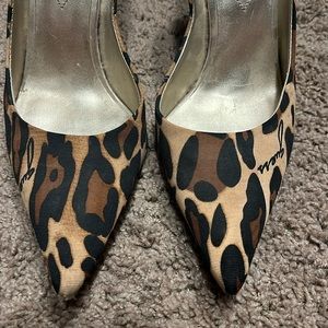 Leopard cheetah heel